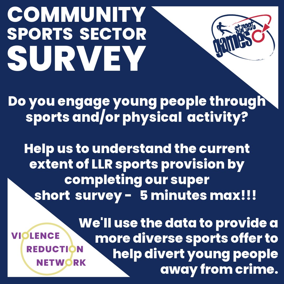 Are you regularly delivering sport/physical activity to children and young people aged 10-25 years old in LLR? Please spare five minutes to complete our very short survey so we can better understand what's out there and where we need to bridge gaps ⬇️ bit.ly/44kZJh7