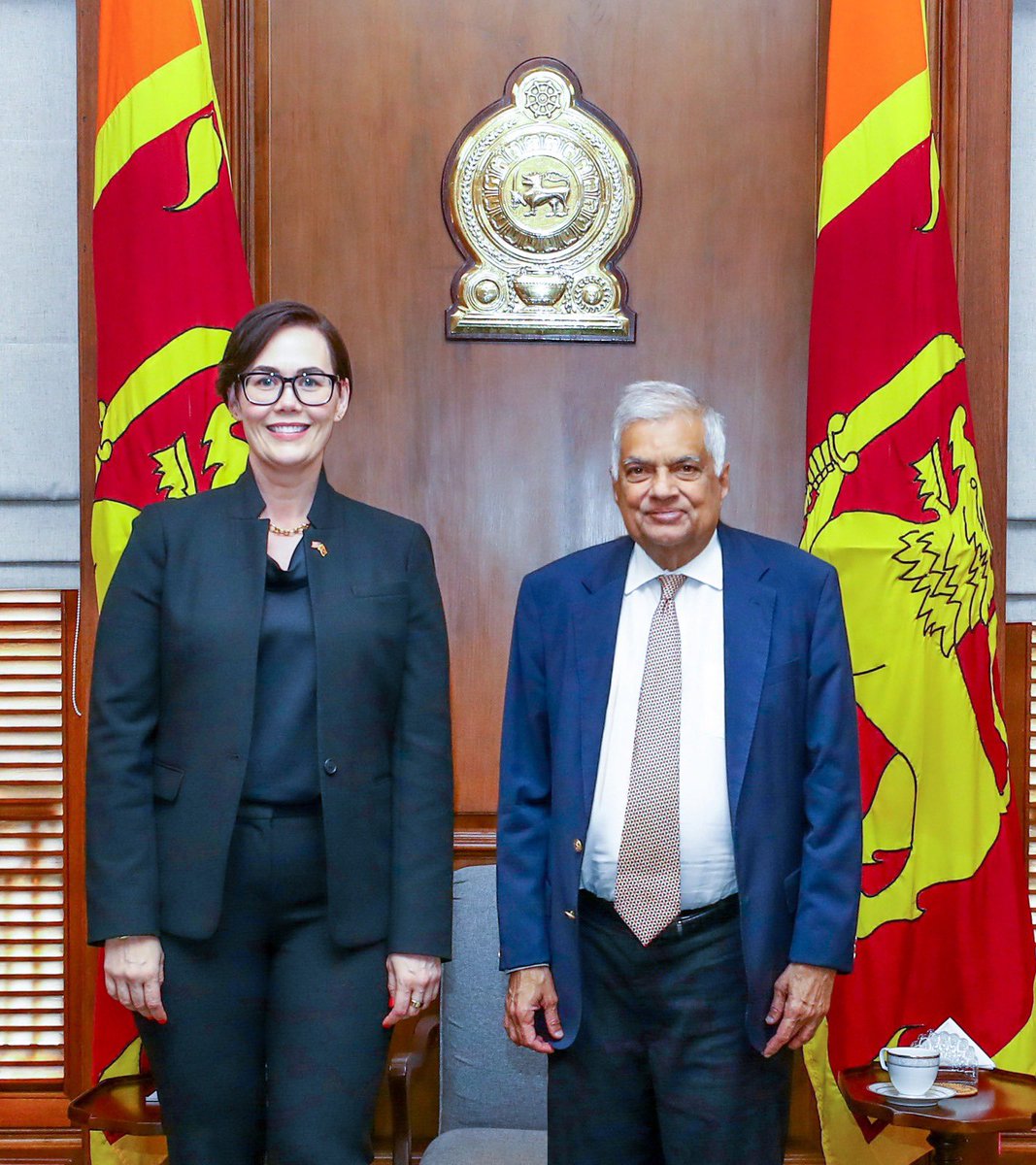 In our meeting with President @RW_UNP, @USDA Under Secretary Taylor and I highlighted the almost decade-long partnership on food security between the U.S., Save the Children Sri Lanka @SCISL, and the government of Sri Lanka to provide nutritious meals to children through U.S.