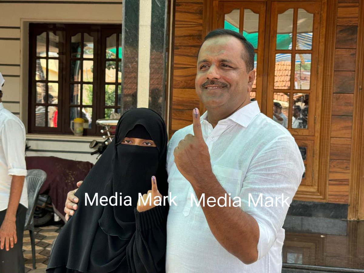 I have cast my vote in Mangaluru Constituency. Urging all those voting today to turnout in record numbers and vote.