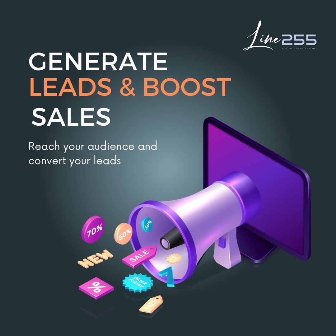 Struggling to generate leads and convert them into sales? Line 255's consultancy services provide data-driven insights to optimize your marketing strategy. #LeadGeneration #SalesGrowth #Line255