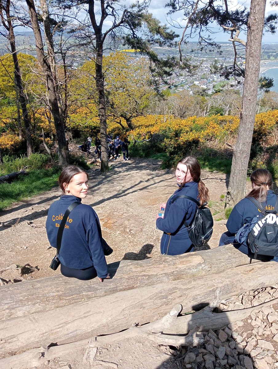 Well done to all of our TYs who hiked up to Bray Head this morning. While this was part of their senior cycle PE programme it was also a great opportunity to spend time together while being active 👭 <a href="/TYColaisteBride/">T.Y. Coláiste Bríde</a> <a href="/Colaistebride/">Coláiste Bríde D22</a> <a href="/ActiveFlag/">Active School Flag</a>
