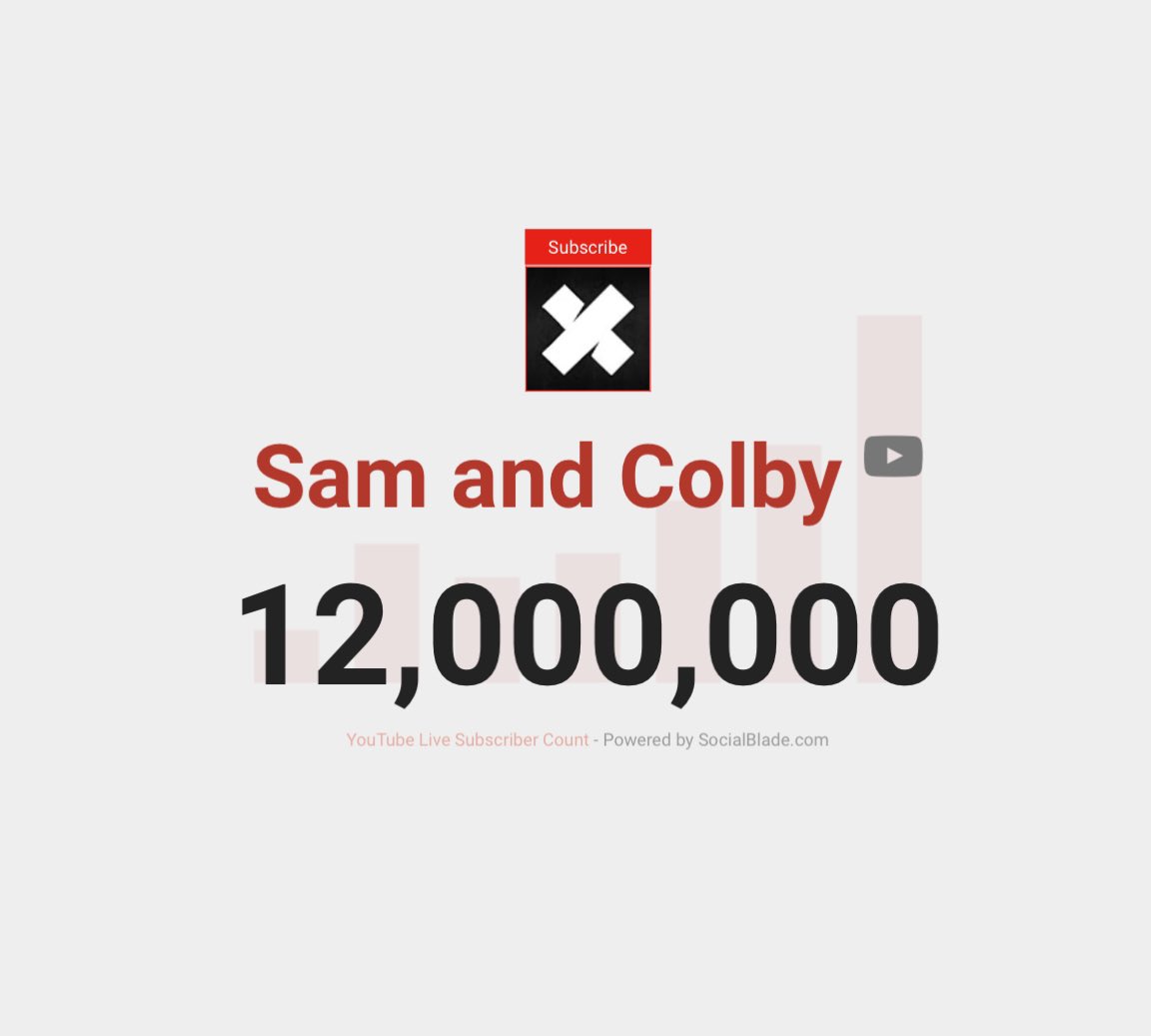 Sam & Colby hit 12 MILLION SUBSCRIBERS 🥳🥂
