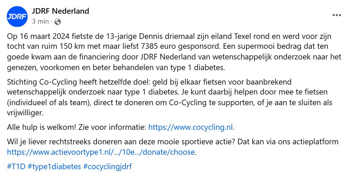 Breakthrough T1D NL tweet media