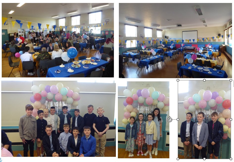 P7 classes really enjoyed their confirmation party last week. Thank you to the staff who prepared the hall, it looked amazing. Thank you also to those who organised and set out the refreshments and to those who served tea and coffee on the day. It was a lovely afternoon.☕🍰
