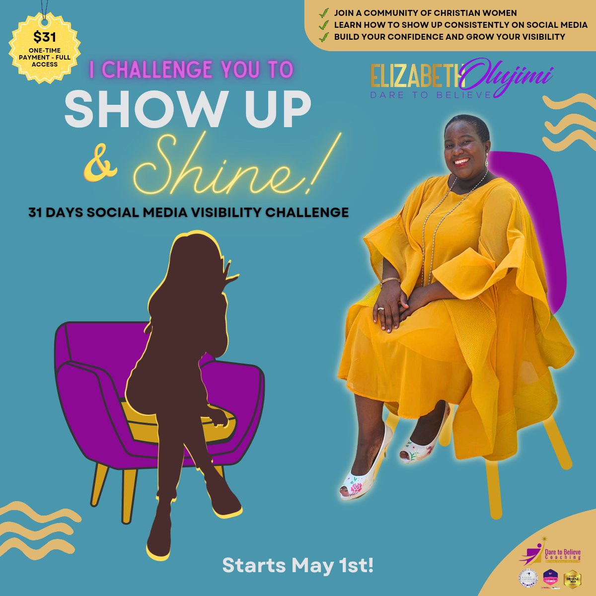 LizOlujimi's tweet image. If you are a Christian woman who would like to start showing up more consistently, click the link and join us🌟🤩
dtbcoaching.com/funnel/showup-…

#ShowUpandshine #christianwomen #visibilitychallenge #socialmediachallenge #visibility #community #accountability #confidence #consistency