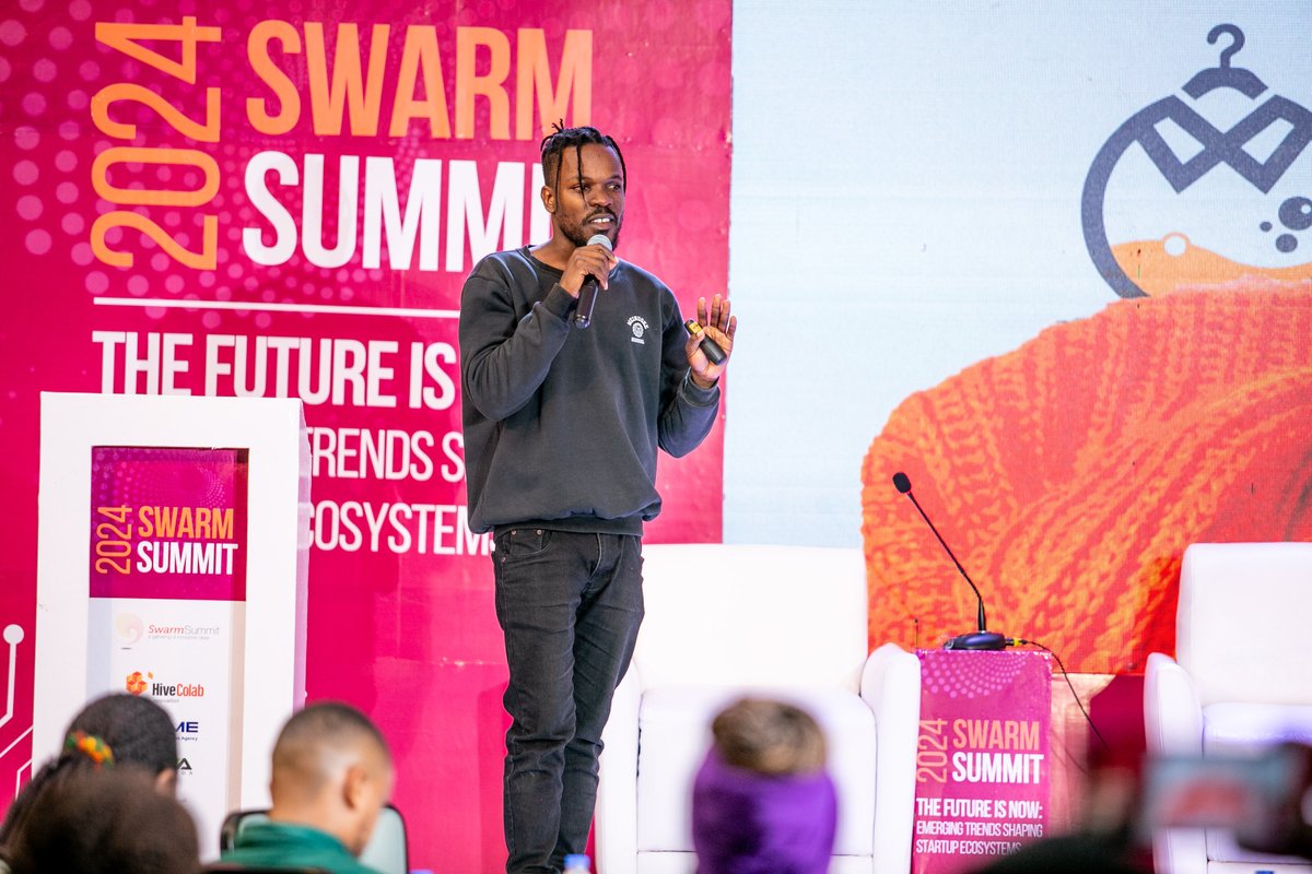 #swarm24 Startup pitching at the swarm Summit 2024; @BlessedOrganic, Go Colours Paint Uganda Ltd and Kikazi Agri products among the startups. Investor readiness is key to thriving-Knowing your business is very central, states an investment professional Joseph Kalema