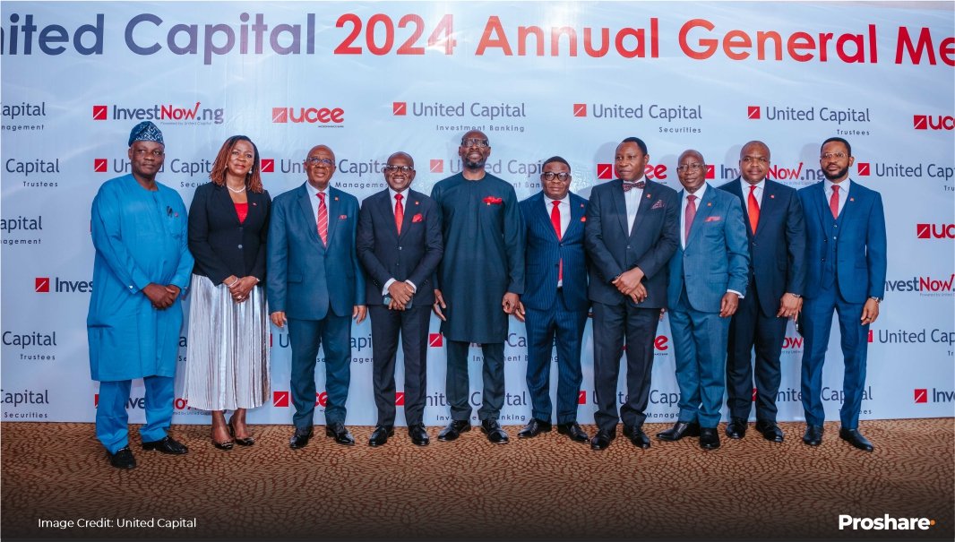 @UnitedCap Holds 2024 AGM, as Shareholders are set to receive N10.8bn Dividend Payout at N1.80 per share. (Sp:17.00)