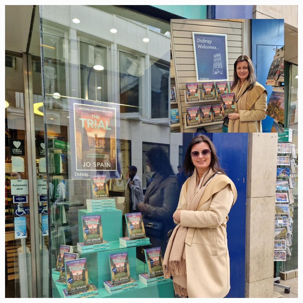 Great window and instore displays for Jo Spain's The Trial I'm @DubrayBooks Grafton Street. Many thanks. @QuercusBooks