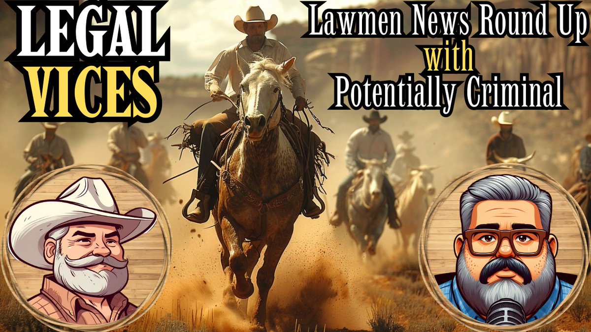 8pm ET/1am UK/9am KR/10am AET Lawmen News Round Up with Potentially Criminal Join me and special guest, Potentially Criminal @LawTubeSean, as we two lawmen provide our irreverent commentary on Harvey Weinstein and other 'alleged' outlaws in the news. youtube.com/live/MRD1xlUmQ…