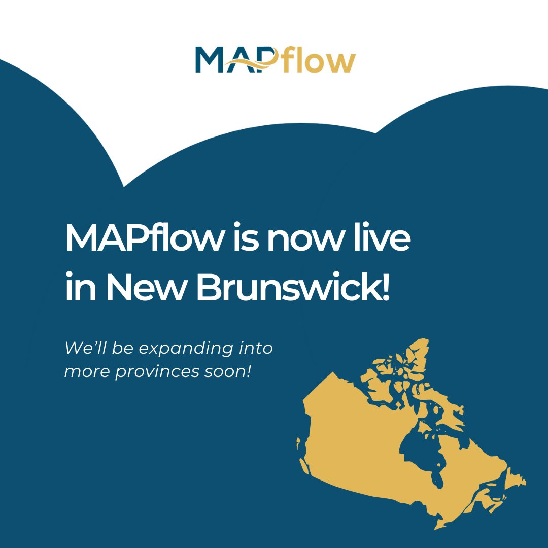 MAPflowInc's tweet photo. Exciting news for New Brunswick pharmacies! 🚀 MAPflow is thrilled to announce that our software is now available to pharmacists across the province!
Follow us here to be the first to know when we expand to your province.
#MAPflow #MinorAilments #InnovationInHealthcare https://t.co/6TDssWotbF