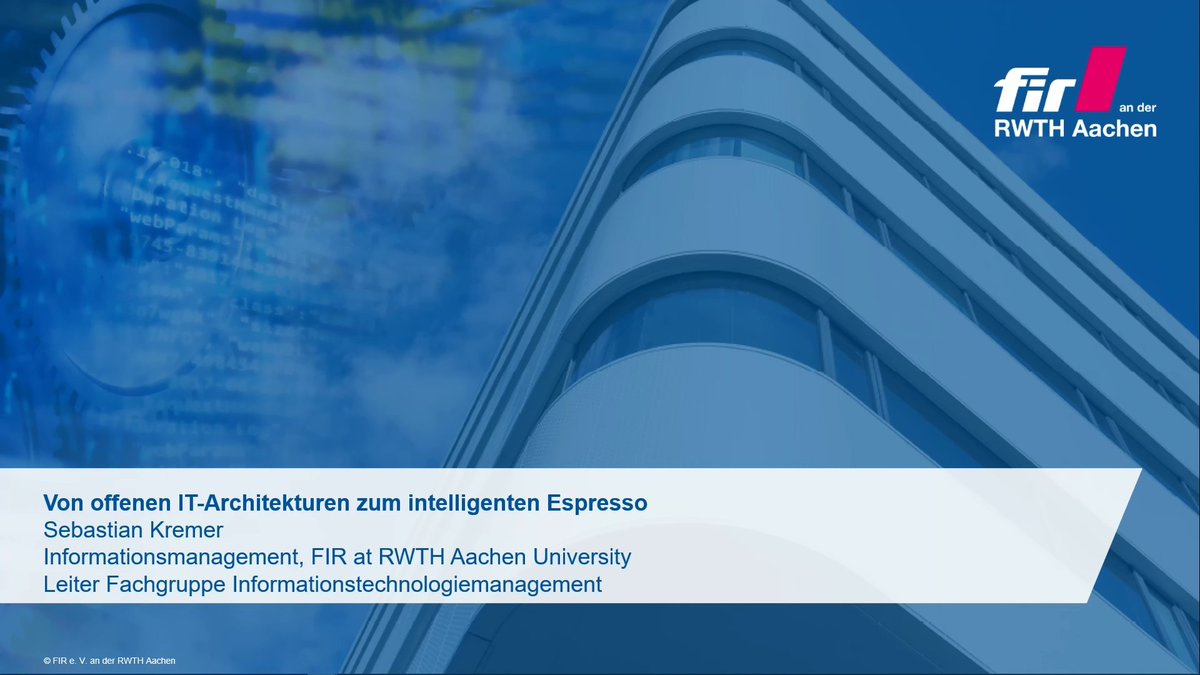 Im März hatten wir Besuch von Sebastian Kremer von der @fir_rwth. Er hat uns gespiegelt, wie unsere Arbeit in der Forschung ankommt. 🔬 Der Vortrag war super interessant - vielleicht auch für Dich? Viel Spaß beim Rausfinden! 👉 youtu.be/YBQyUsqShRg #eventdriven #coffee #RWTH