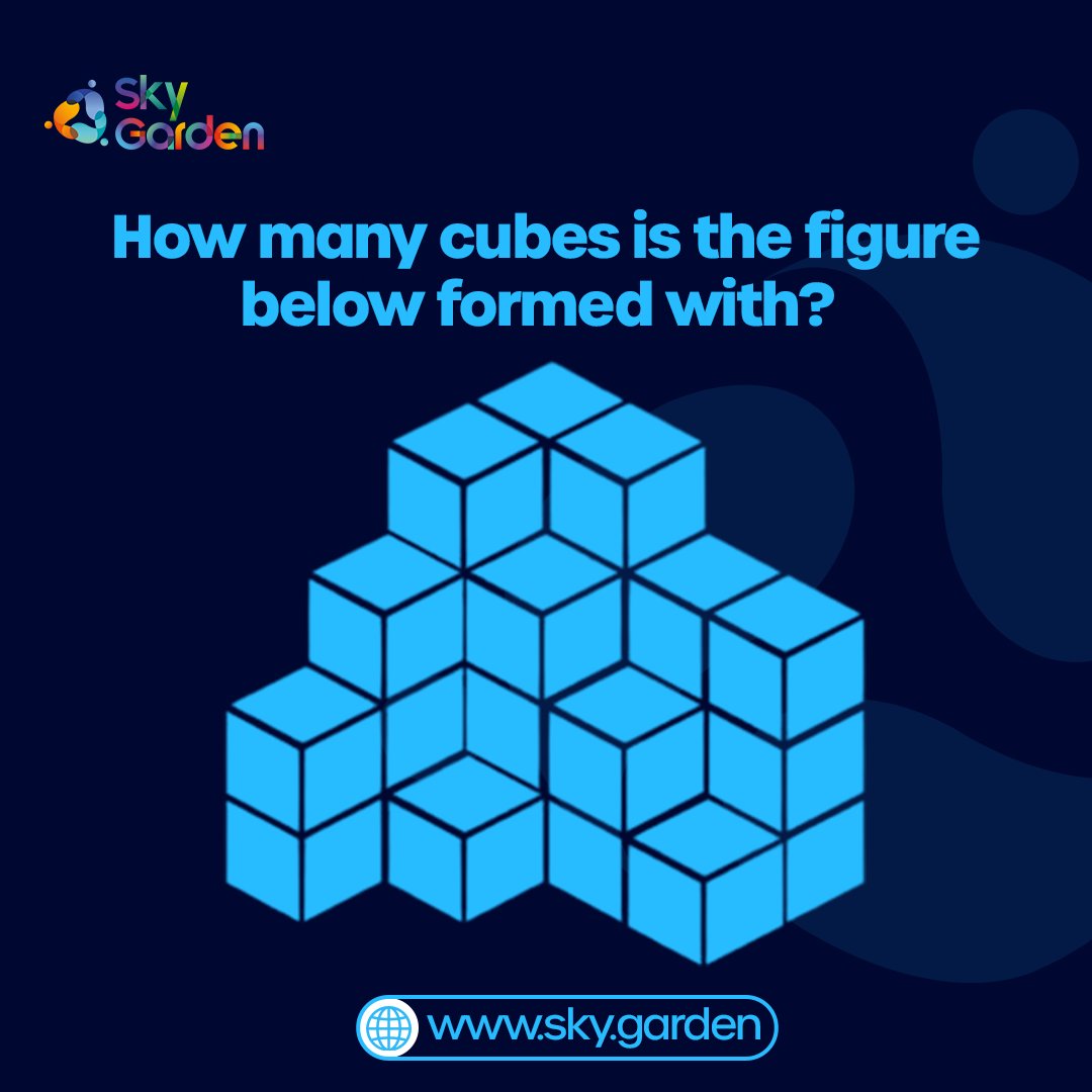 How many cubes form the figure?

#skygarden