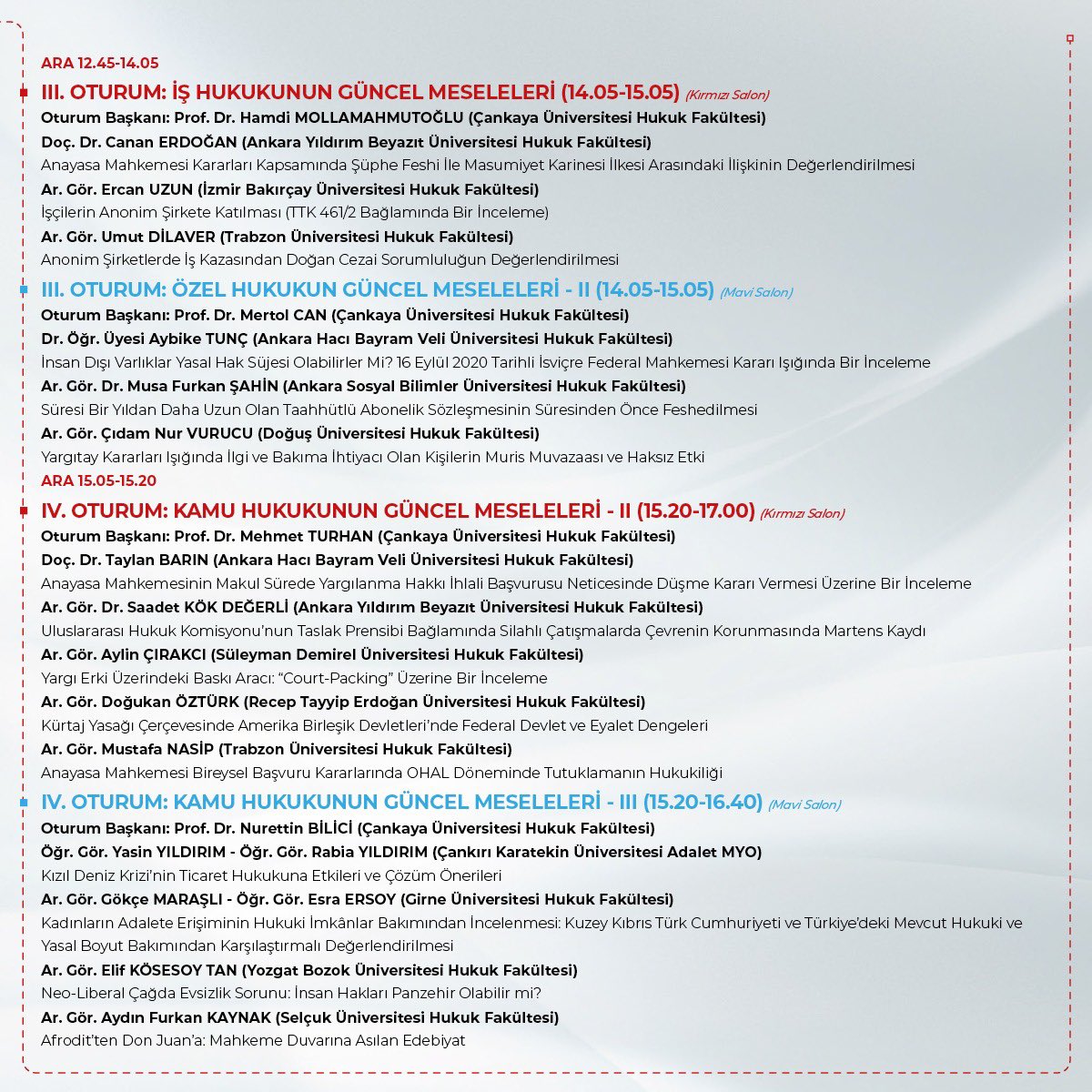 cankayau's tweet image. Adalet, eşitlik, hakkaniyet değerlerine dayanan bir hukuk anlayışını benimsemiş olan meslektaşımız Ceren Damar adına her yıl düzenli olarak yapılması planlanan sempozyumun dördüncüsü, 2-3 Mayıs 2024 tarihlerinde Merkez Kampüs Kırmızı ve Mavi Salon&apos;da++