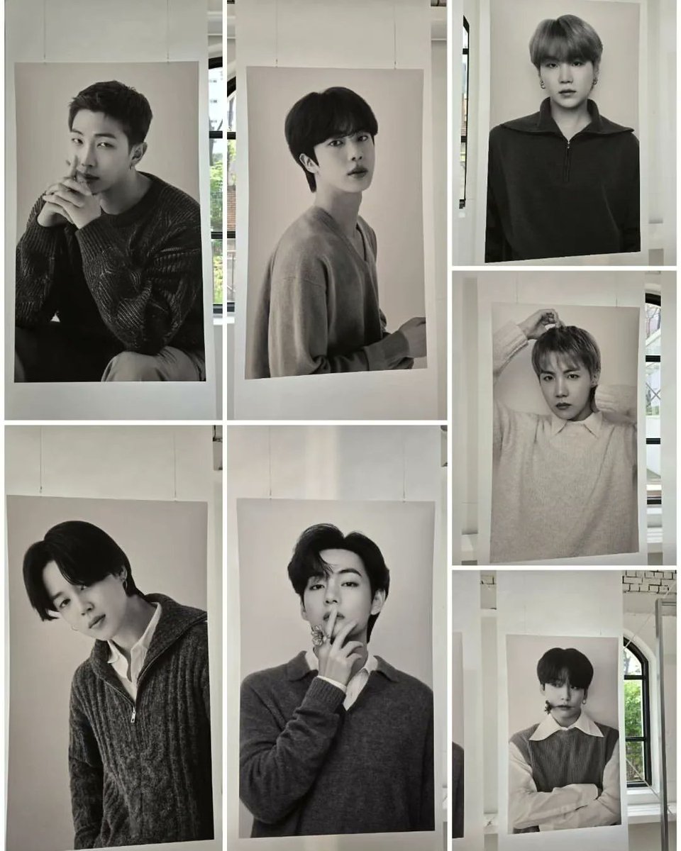 BTS POP -UP MONOCHROME. 
 💜💜💜💜💜💜💜
#KimNamjoon  #KimSeokjin #MinYoongi #JungHoseok #ParkJimin  #KimTaehyung
#JeonJungkook #BTS