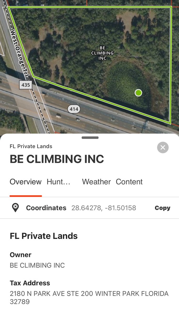 Tocca_Life's tweet photo. Land Ho! $TLIF (Be Climbing) wholly owns 7 acres of prime real estate minutes away from Disney World. Our massive indoor climbing gym will go here. Value of the land alone?  Here’s a parcel down the street that is 1/2 our size currently listed. https://t.co/v7Kq4qTze0 https://t.co/HknvCyLGL9