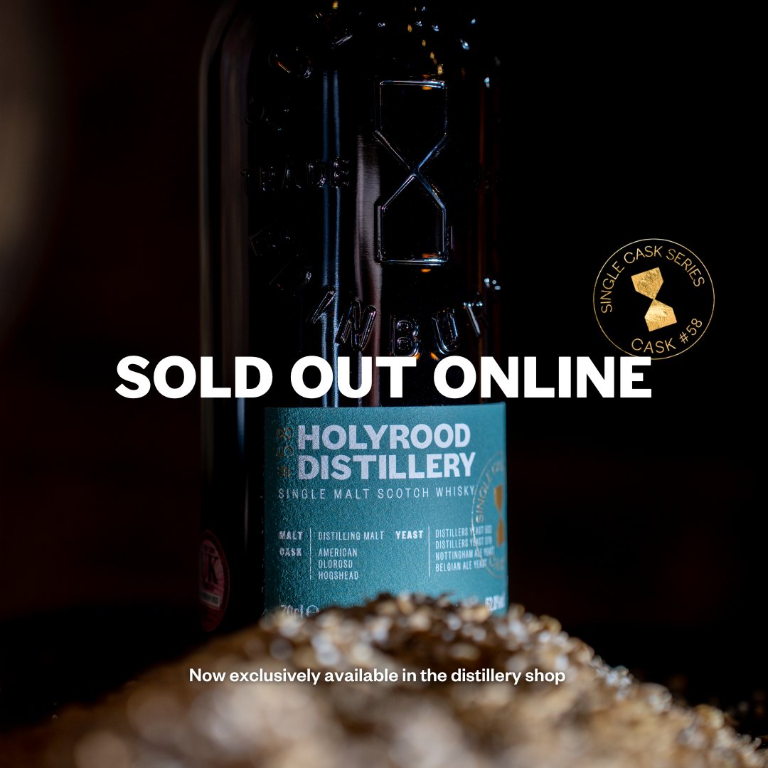 #58 sold out online in record time! Don't worry if you missed out on a bottle, there are still bottles available in the distillery shop!