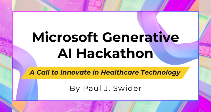 Explore the potential of AI in healthcare with @pswider's latest AI Brief: 'Microsoft Generative AI Hackathon: A Call to Innovate in Healthcare Technology.' 

#AIBrief #MicrosoftGenAIHackathon #GenAI #mvpbuzz #communityrocks

@fabianwilliams @AddiozJason @msdev @Azure

👇👇