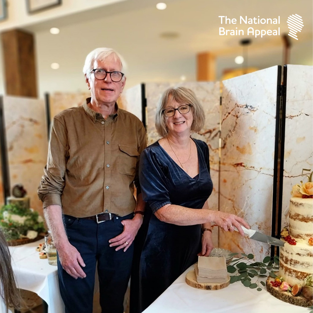 50 years of love! This week's #FridayFundraiser spotlight shines on Andrea and Chris Chadburn, who used their wedding anniversary as a way to raise £1,900 for @RareDementia as Chris had been diagnosed with logopenic aphasia. Congratulations to them both! 💜