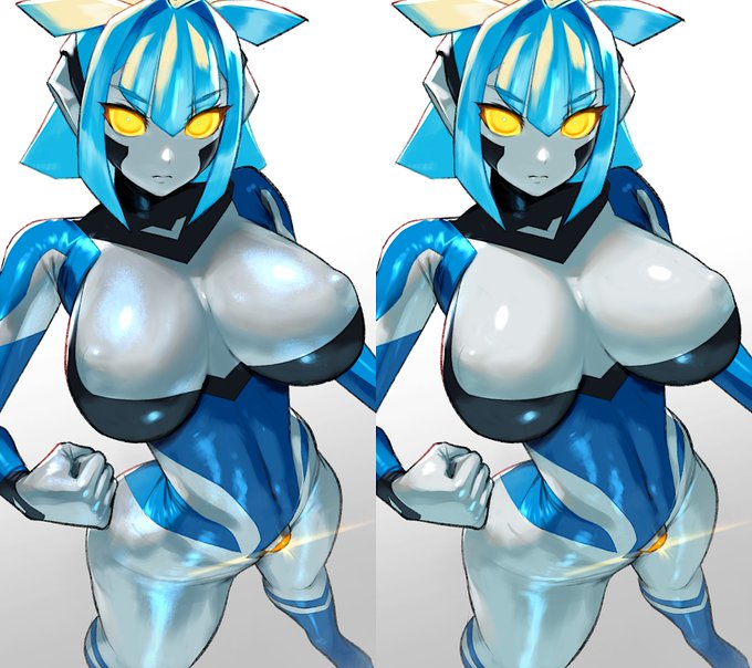 対比
試しに描いてみた銀色← →いつものラバーっぽい白色 