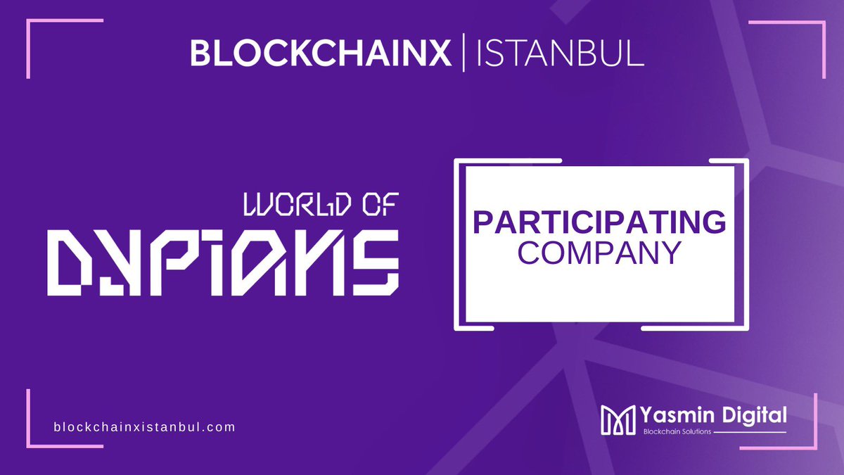 🌟 Exciting News! We are delighted to announce World of Dypians (@worldofdypians) as a participating company at #BlockchainXIstanbul! Get ready to dive into the infinite universe of World of Dypians! Experience unique gameplay and explore a limitless world in a quest to shape