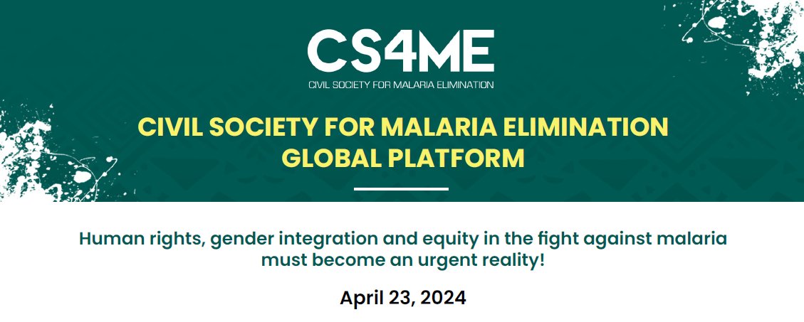 Gender equity and #meaningfulparticipation of women in all our diversity are key to defeating #malaria. Let’s break barriers and build gender-sensitive responses together! 🌍#WorldMalariaDay #fundherhealth Read @CS4MEglobal declaration 👇🏾 cs4me.org/news/blog/worl…