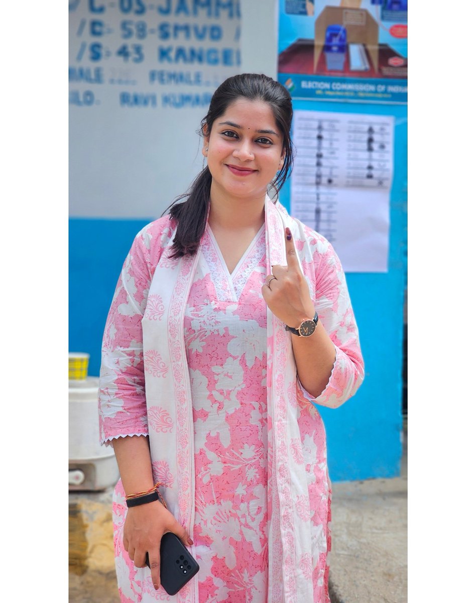 My Vote My right.
Voted for a progressive, secular, democratic, liberal India 
#LokSabhaElections2024