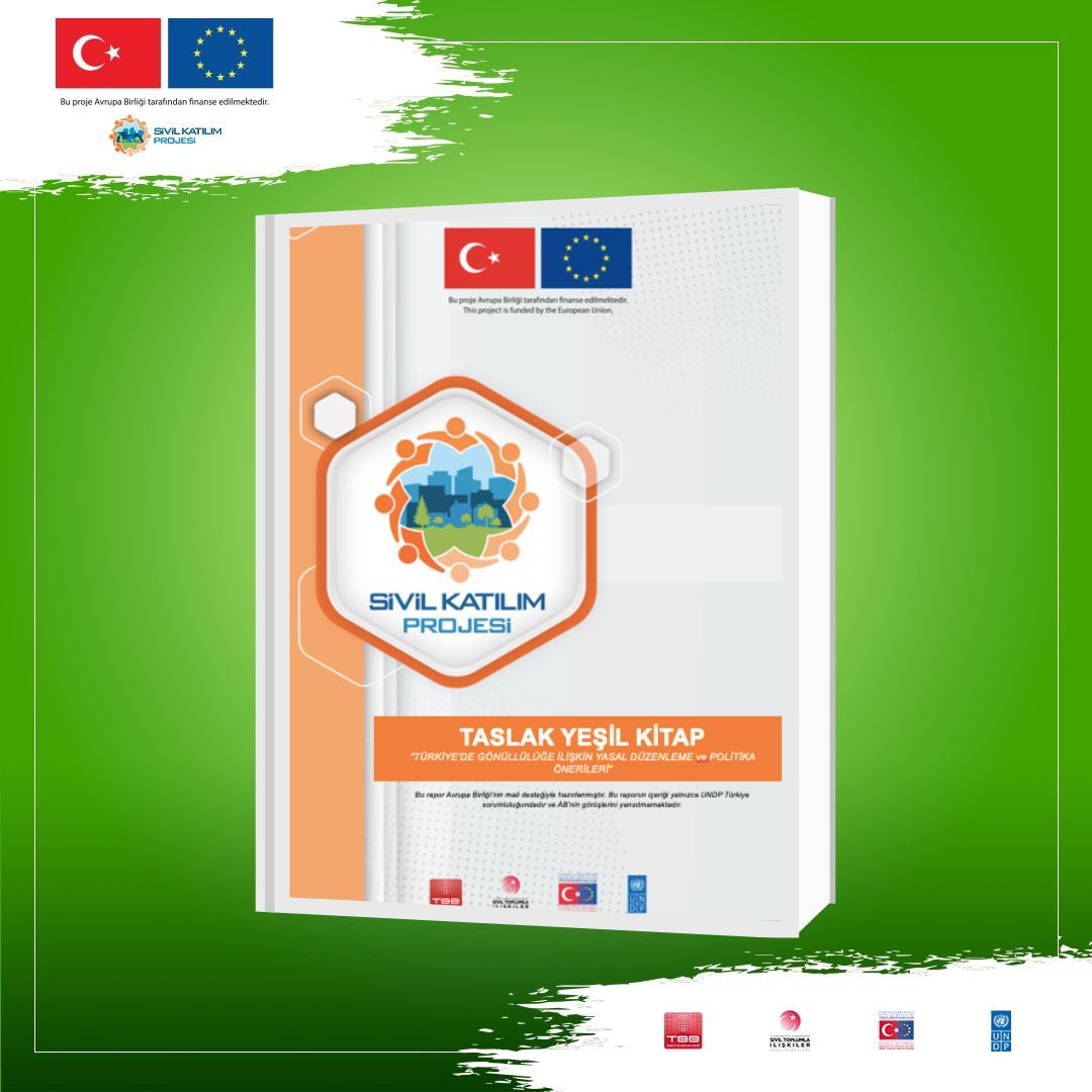 Sivil Katılım Projesi kapsamında, Sivil Toplumla İlişkiler Genel Müdürlüğü koordinasyonunda Türkiye'de gönüllülük alanının geliştirilmesi ve gönüllülük alanına yönelik farkındalığın artırılması amacıyla kapsamlı çalışmalar yürütülmektedir.