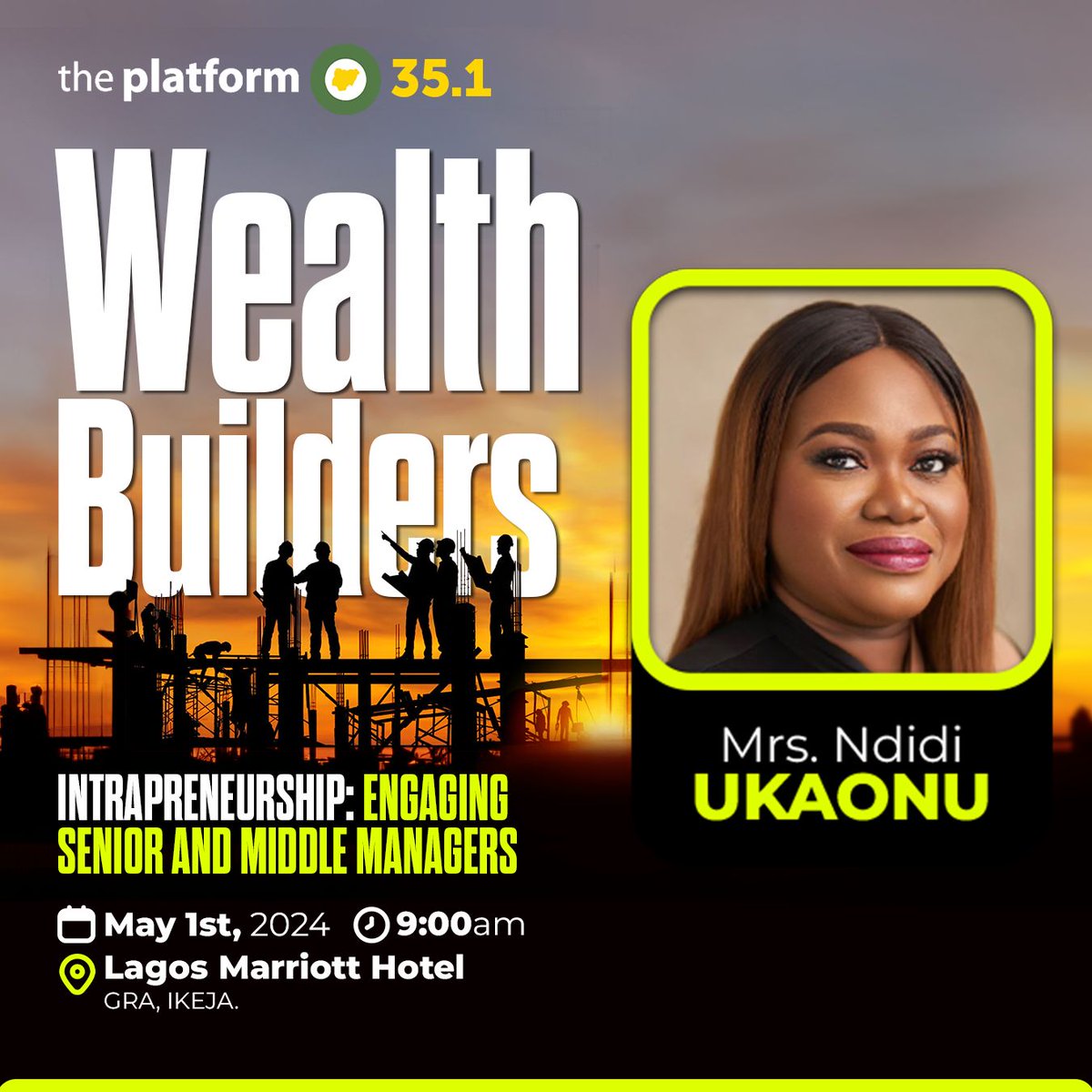 #ThePlatformIntrapreneur Meet our Speakers NDIDI UKAONU Ndidi Ukaonu is a transformational leader and 24 year Career professional in the finance industry serving 12 of those years in senior management at an African multinational Banking franchise. She currently serves as CEO…