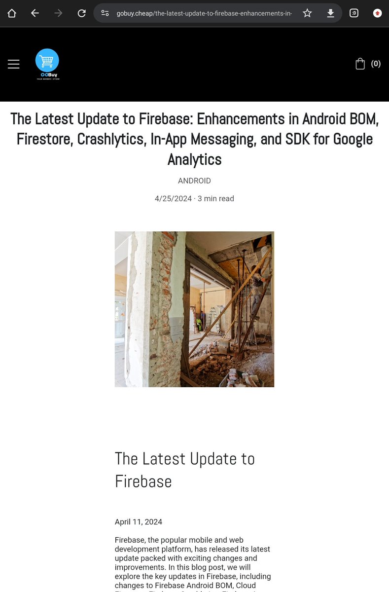 codingdrips's tweet image. The Latest Update to Firebase: Enhancements in Android BOM, Firestore, Crashlytics, In-App Messaging, and SDK for Google Analytics
gobuy.cheap/the-latest-upd…
#tutorials #tutoring #Coding #web #html #Job #app #tech #dev #FullStack #php #css #java #nodejs #beginner #learn #Science
