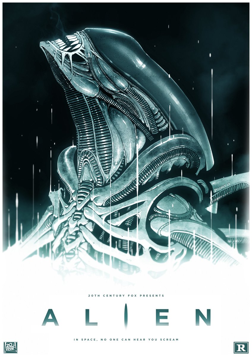 Happy ALIEN day! Some fan art I did for fun, I have 5 of these printed up and will sign em, post em out to people. To grab one, just reply to this tweet and ile randomly pick people tommorow. #AlienDay #AlienDay2024 #AlienDay426
