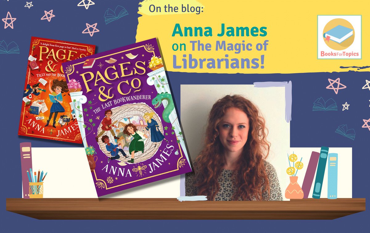 🪄The Magic of Librarians! 📚We're pleased to welcome Anna James - author of Pages & Co - to our blog! booksfortopics.com/the-magic-of-l… 💫Anna discusses how the MAGIC of being a LIBRARIAN has stayed with her even after changing careers and its influences on Pages & Co. @acaseforbooks