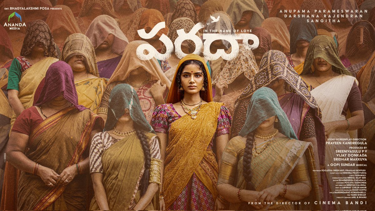 Thrilled and happy to unveil this ‘PARADHA’. A journey that inspires every woman who was ever veiled and restricted, by those who love; in the name of love. Kudos to the whole team for taking this up 👍 All the best @anupamahere @darshanarajend @sangithakrish Youtube Link:…