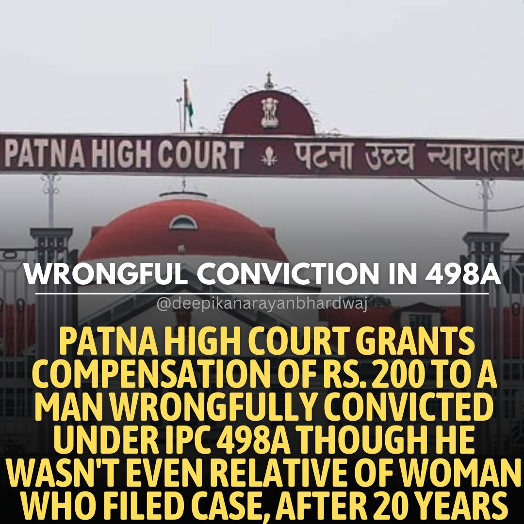 He was convicted under a section he couldn't even be accused under He languished in Jail for a crime he couldn't even be held responsible for AFTER 20 YEARS, HIGH COURT GAVE HIM COMPENSATION OF RS. 200, to be paid by Judicial officers who convicted him JOKE ! EQUALITY !