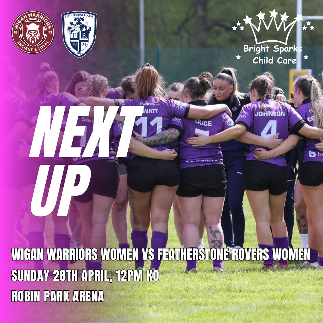 The Ladies are back in action this weekend! 🆚 @WiganWarriorsRL 📅 Sunday 28th April 🕛 12pm KO 📍 Robin Park Arena, WN5 0UH 🎟️ £5 for Adults, £3 for Children 📸 John Victor Photography