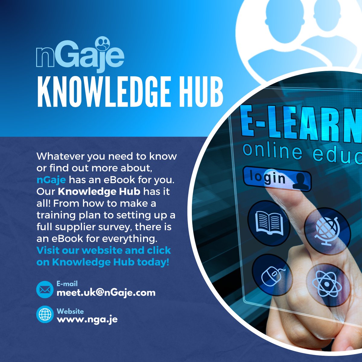 Our Knowledge Hub is the place to be! Brush up on your skills or browse through our eBooks to learn more about what we do. Just visit the website to find out more! nga.je #knowledgehub #ebooks #information #howtoguides