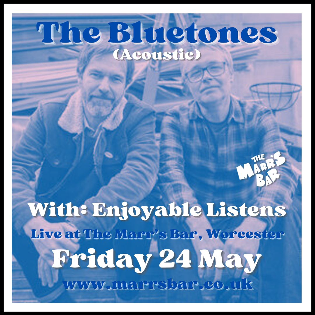 🎶 Exciting news! 🎸 Don't miss The Bluetones (acoustic) live at The Marr’s Bar on May 24th! Relive the hits in an intimate venue. Plus, Enjoyable Listens will be there too! For tickets: marrsbar.co.uk/events/the-blu… 🎟️ #TheBluetones #AcousticTour #LiveMusic 🎵