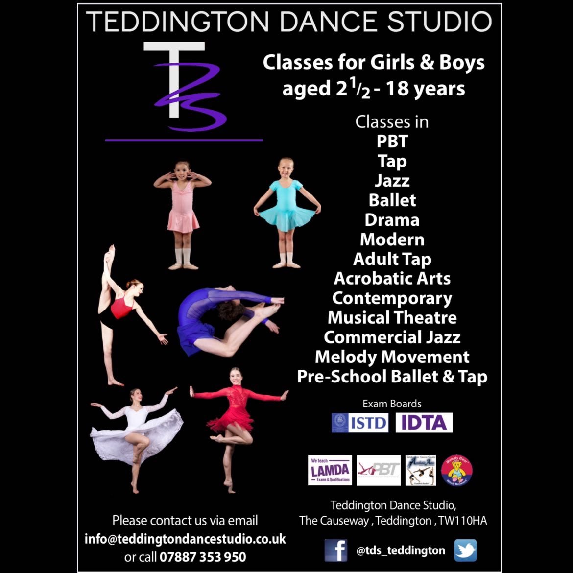 Teddington Dance Studio Teddington’s Award Winning Performing Arts school. Dance Act & Sing #teddingtondancestudio #teddingtonkids #tdsteddington #teddingtontown teddingtondancestudio.co.uk