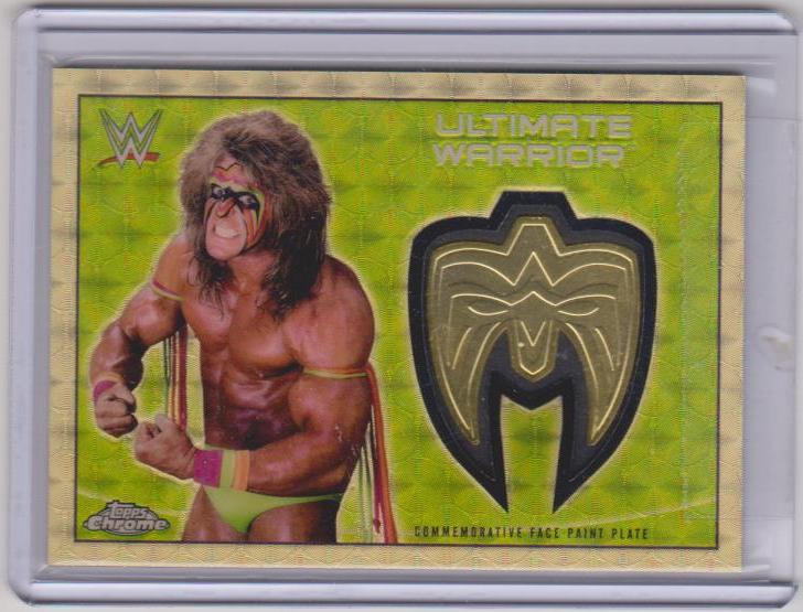 To me this is the greatest Ultimate Warrior card out there, I remember stealing this on ebay when the seller didnt mention superfractor or 1/1 in the listing. Sometimes you get lucky #wwe #wrestlingtradingcards #toppschrome #1of1 #ultimatewarrior