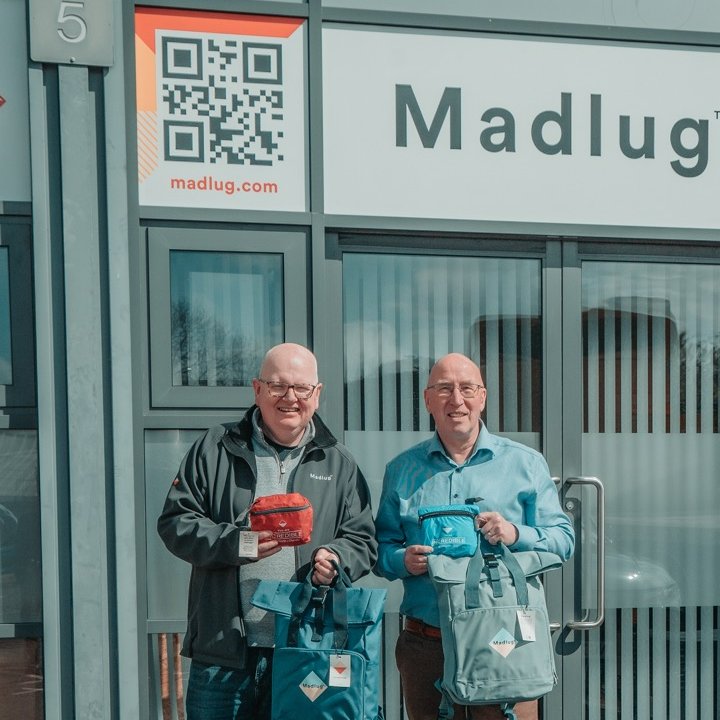 Cllr John Laverty BEM on his recent visit to Madlug new HQ!

Madlug, who recently relocated to Lisburn & Castlereagh  have an inspiring story to tell. They have a ‘Buy one, Wear one, Help one’ approach. With every bag purchased, a pack-away travel bag goes to a child in care.