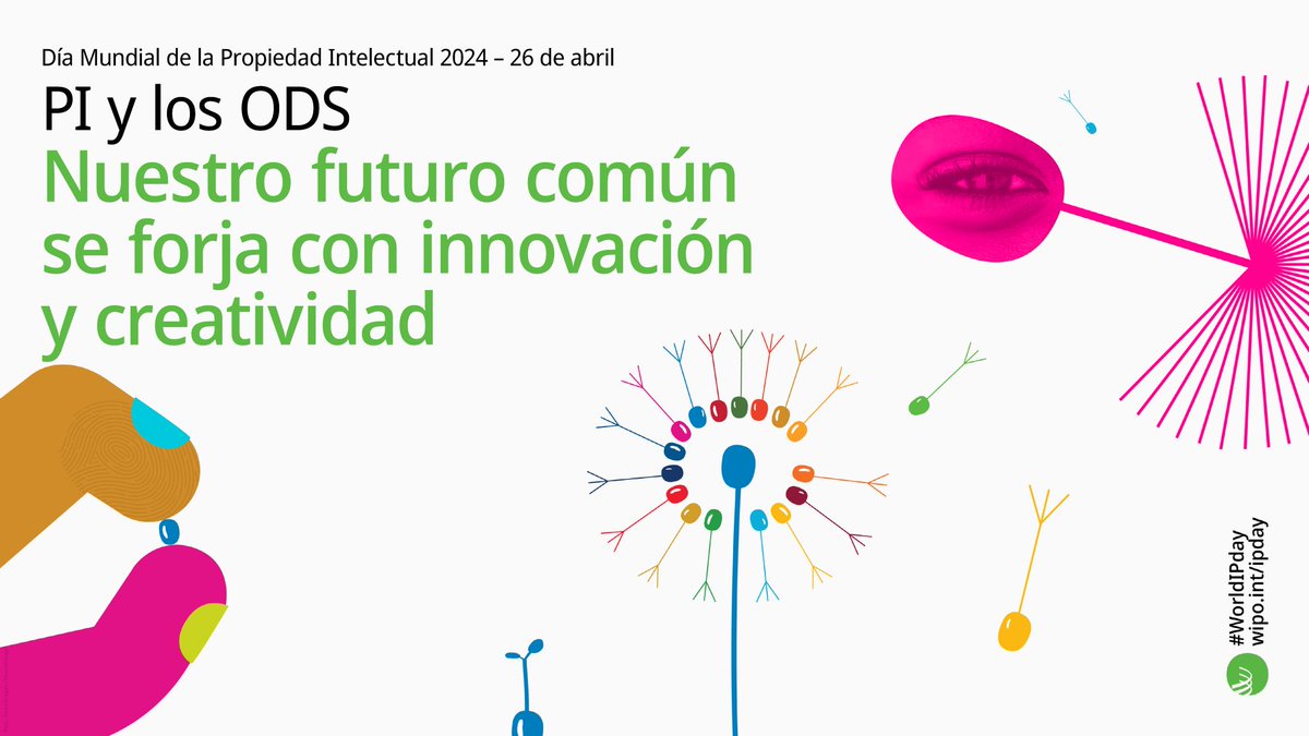 #Componente3 destaca: hoy es el Día Mundial de la Propiedad Intelectual de la @WIPO.

El tema de este año es la #propiedadintelectual (PI) y los #objetivosdedesarrollosostenible (ODS).

La PI desempeña un papel fundamental en la #innovación y la #creatividad en conseguir los ODS.