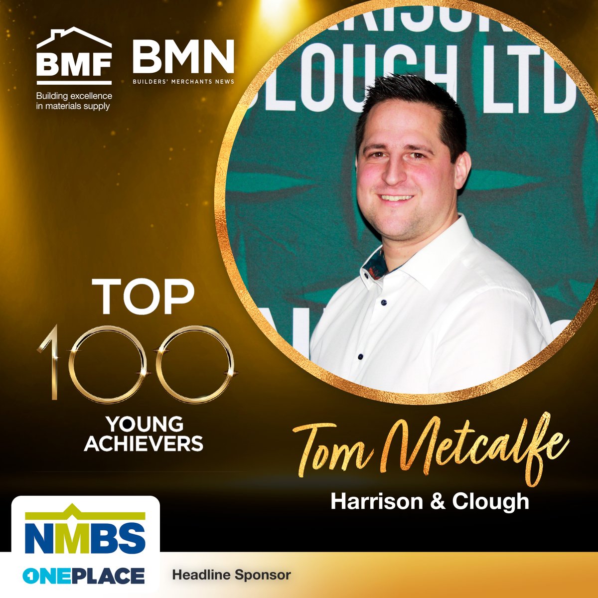 Up next for our BMF and @BMerchantsNews  Top 100 Young Achievers is Tom Metcalfe, Fixings Product Manager at @harclo57

Head sponsor, @NationalMerch 

#Top100YoungAchiever