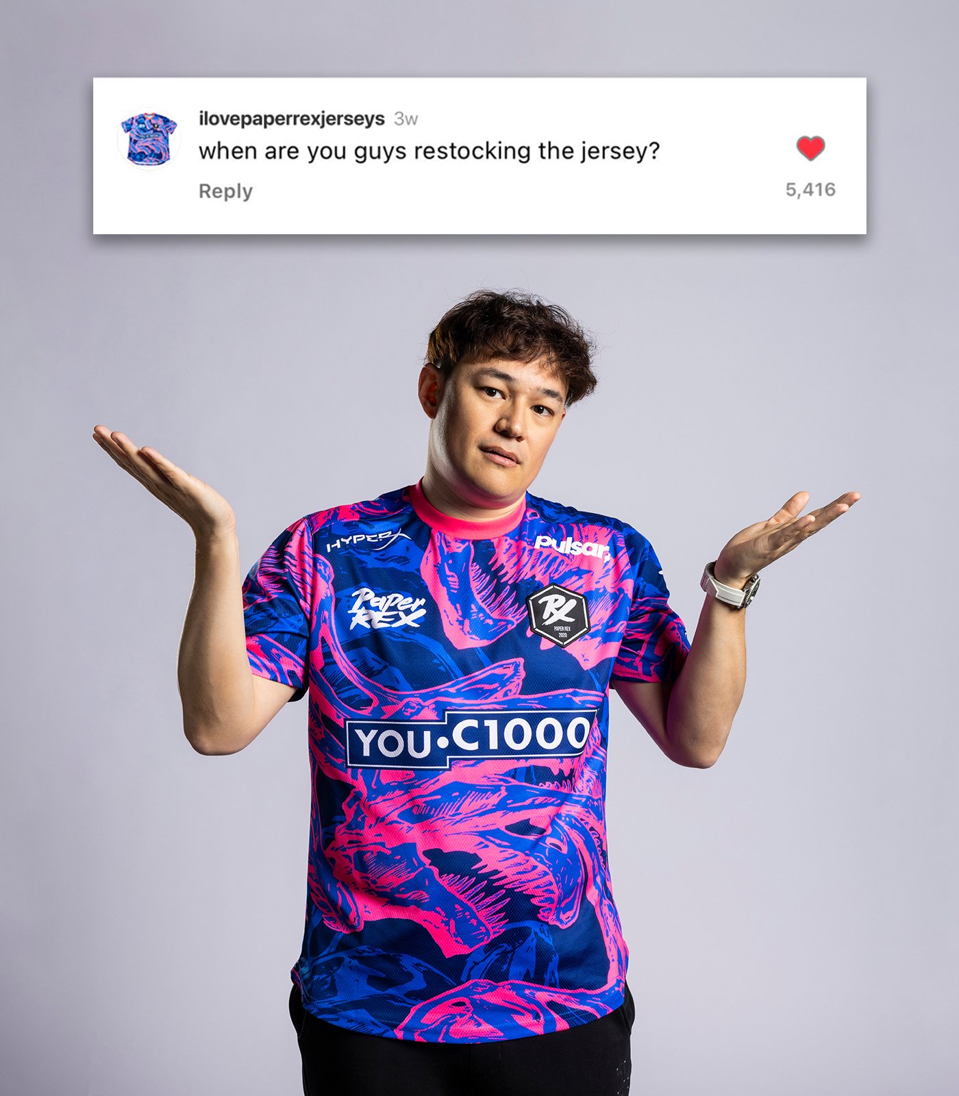 Paper Rex 2023公式ユニフォーム Paper Rex 2023/24 Esports Mens Uniform Clothing Quality