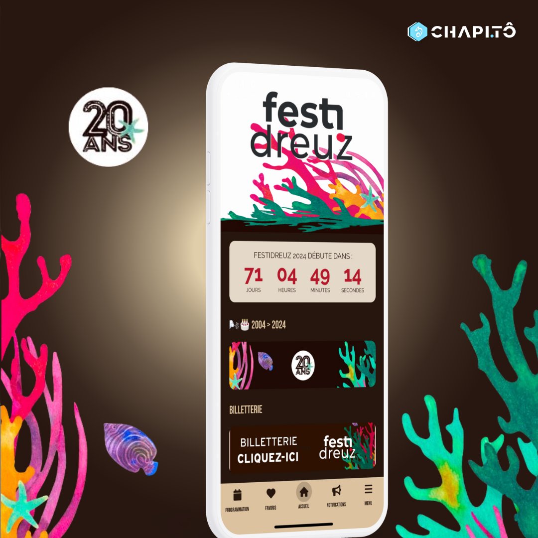 chapi_to's tweet image. Du 5 au 7 juillet a lieu le festival Festidreuz🌊
On se donne rendez-vous sur la plaine de Kerchann à Fouesnant pour vivre 3 jours de festivité 

Merci @festidreuz pour votre confiance renouvelée cette année encore🫶

📱Restez connectés pour les prochaines aventures avec Chapitô
