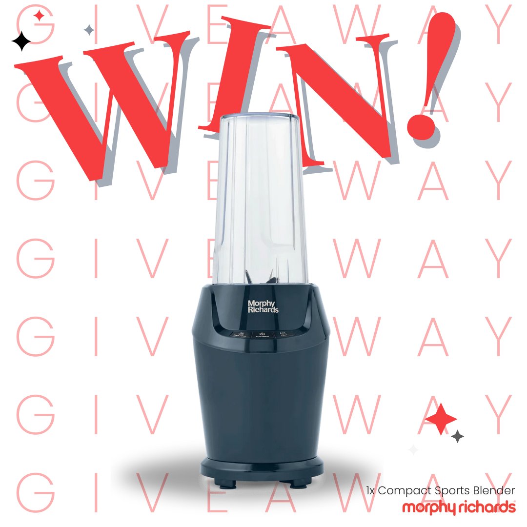 We're giving you the chance to #WIN one of our Compact Sports Blenders! HOW TO ENTER: ⁠ 💛 Like this post⁠ 📲 Follow us! @morphyrichardsuk 💬 Tag a friend in the comments 💫 each tag counts as an entry 💫⁠ #win #giveaway #Competition