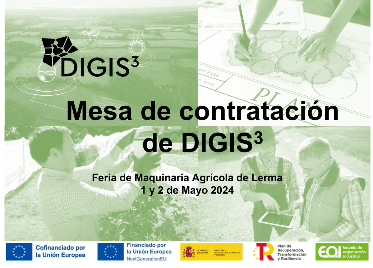 ✅ DIH-LEAF to present DIGIS3's digitalisation support services to farmers and agricultural SMEs at the @FeriaDeLerma. It will be held on May 1 and 2 with a space dedicated to advising attendees on their needs. ▶️ digis3.eu/en/news/dih-le…