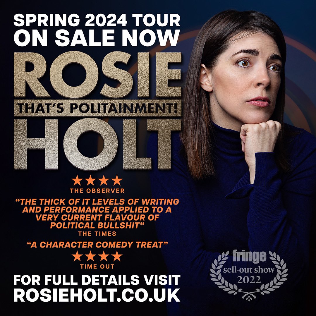 CARDIFF! I’m on my way to you for one night only and tickets are still available HERE: shermantheatre.co.uk/event/rosie-ho… 8pm @ShermanTheatre