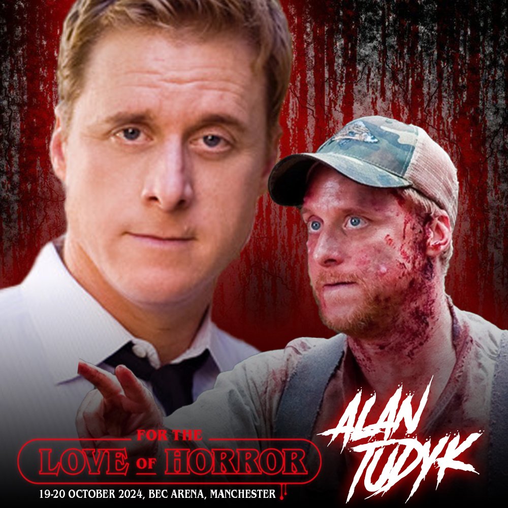 We can't wait to welcome #AlanTudyk to #ForTheLoveofHorror this October Alan has had some incredible roles in #TuckerAndDalevsEvil , #Firefly , #DoomPatrol and currently stars as the lead in #ResidentAlien and voices #TheJoker in #HarleyQuinn Tickets - fortheloveofhorroruk.com/tickets