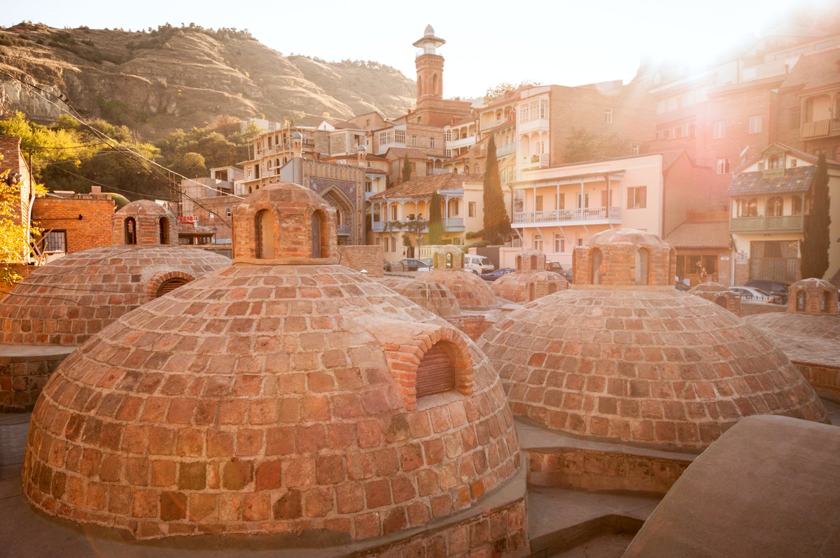 ENISnetwork's tweet photo. As the conference approaches, we wanted to post about two cultural sites that you cannot miss while in #Tbilisi: The Tbilisi #Sameba Cathedral, also known as the Holy Trinity Cathedral of Tbilisi & Tbilisi’s #Sulphur Baths (linked to the city's name, which translates to "warm")📸 https://t.co/BJBhv7WxIz