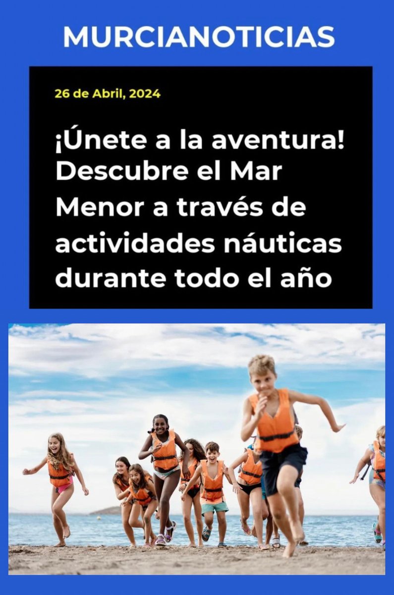 🆕 La campaña #MarMenorAulaAbierta en @MurciaNoticias. ✅ 'Hasta el 31 de diciembre, es posible atreverse con diferentes actividades náuticas con un descuento del 50%'. 👉 goo.su/wEbFOE #TurismoRegióndeMurcia #RegióndeMurcia #CostaCálida #EscolaresCostaCálida